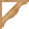 Ekena Millwork Funston Block Rough Sawn Bracket w/ Offset Brace, Western Red Cedar, 4"W x 34"D x 34"H BKT0402X34X34FST05RWR - alternate 4